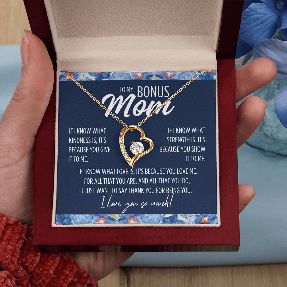 To My Bonus Mom"If I know..." Forever Love Necklace