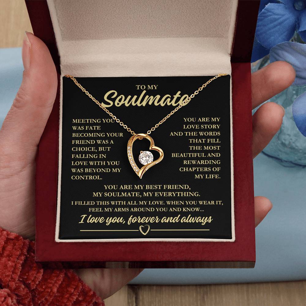 To My Soulmate "Meeting you was fate..." Forever Love Necklace