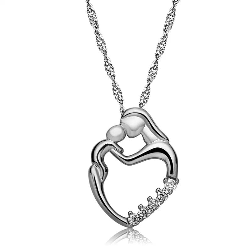 To Mom-to-Be From Baby Bump "I may be just a bump..." Mom Heart Necklace (Ships Tomorrow From Texas)
