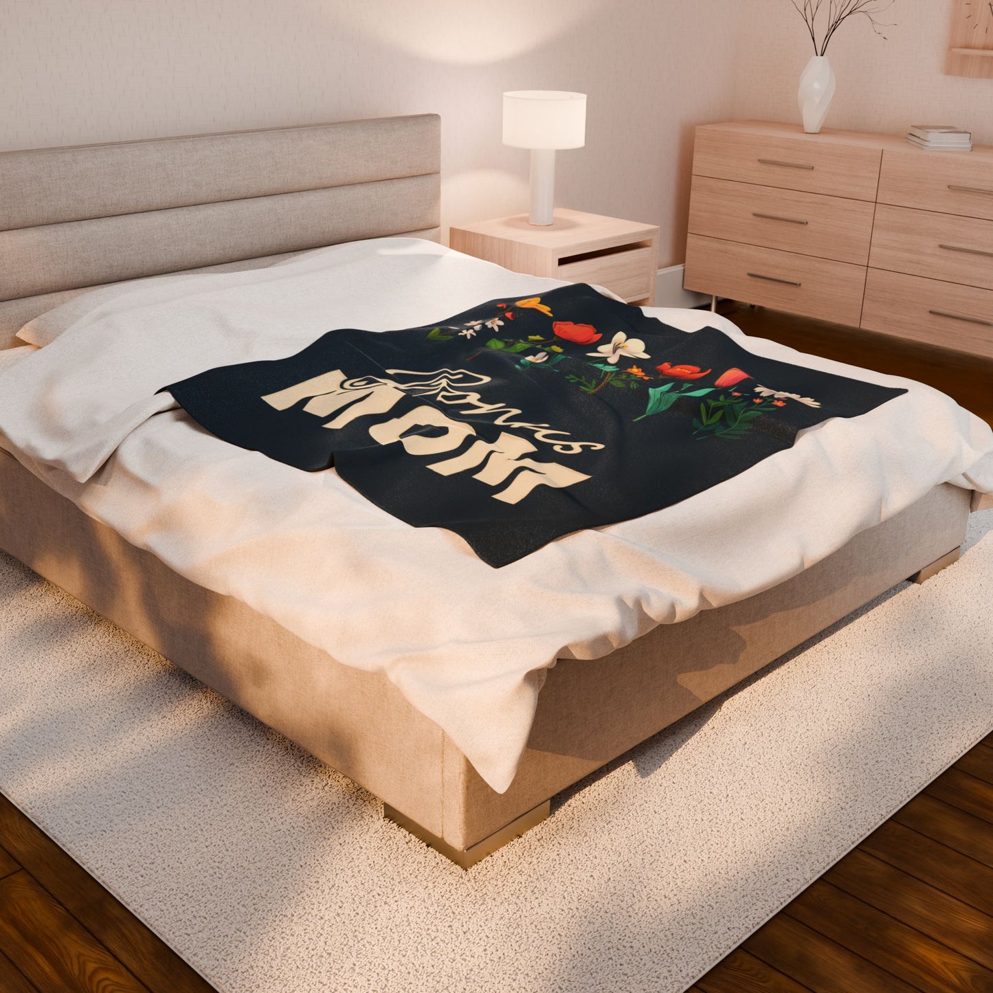 Bonus Mom Velveteen Plush Blanket