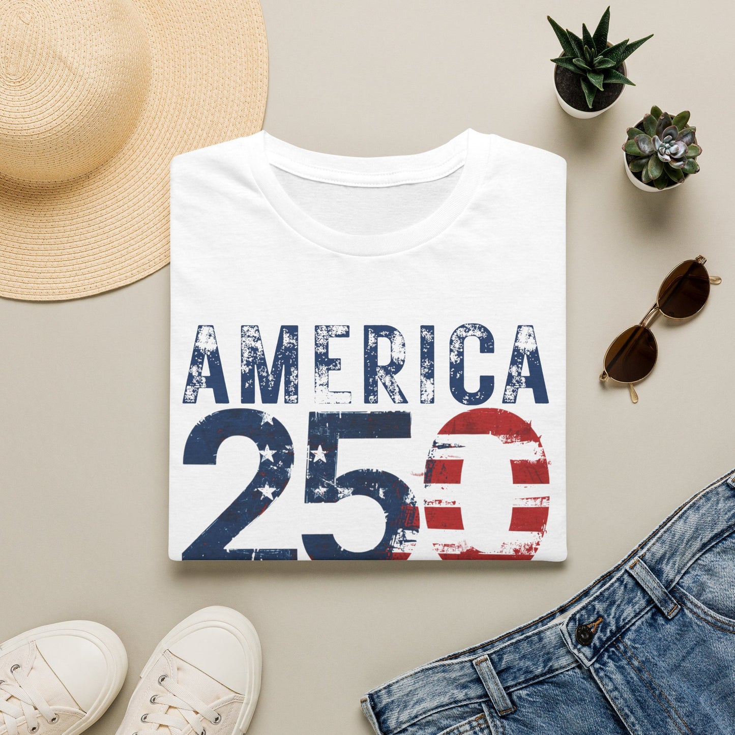 Exclusive America 250 Patriotic T-Shirt — Premium Gildan Softstyle Tee Sizes up to 5XL