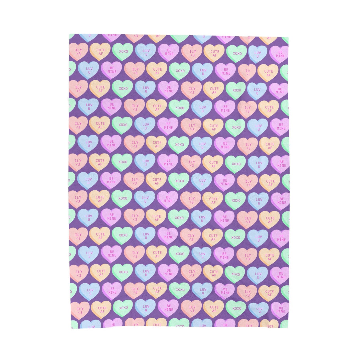Valentine's Day Sweetheart Velveteen Plush Blanket