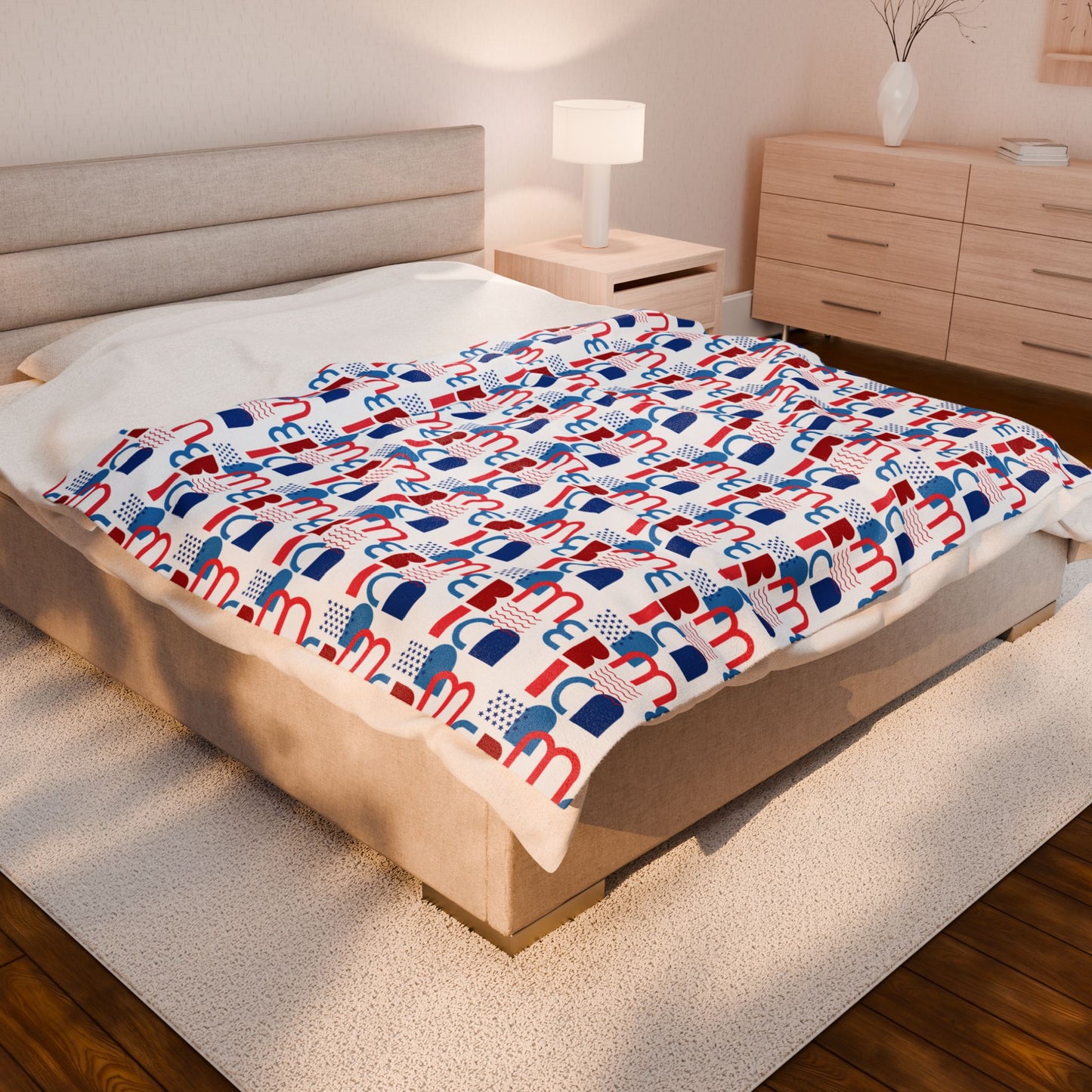 AMERICA Velveteen Plush Blanket