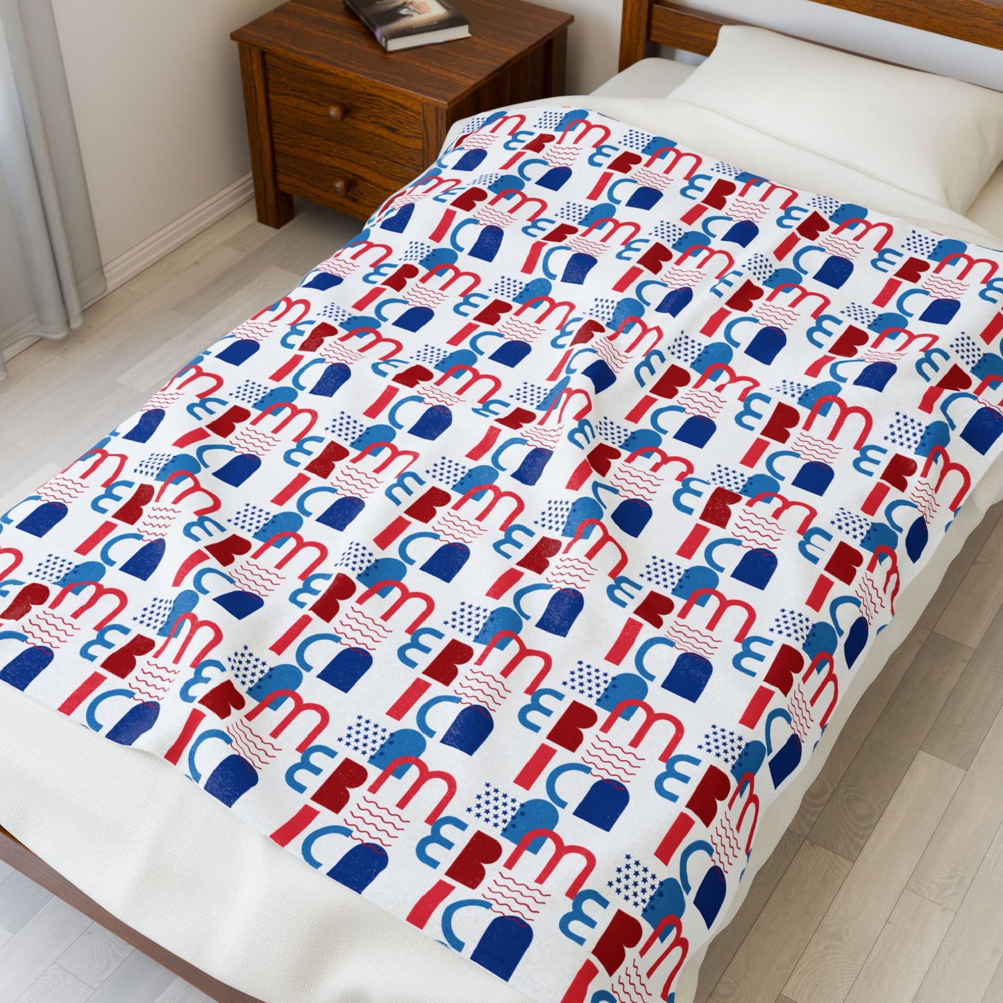 AMERICA Velveteen Plush Blanket