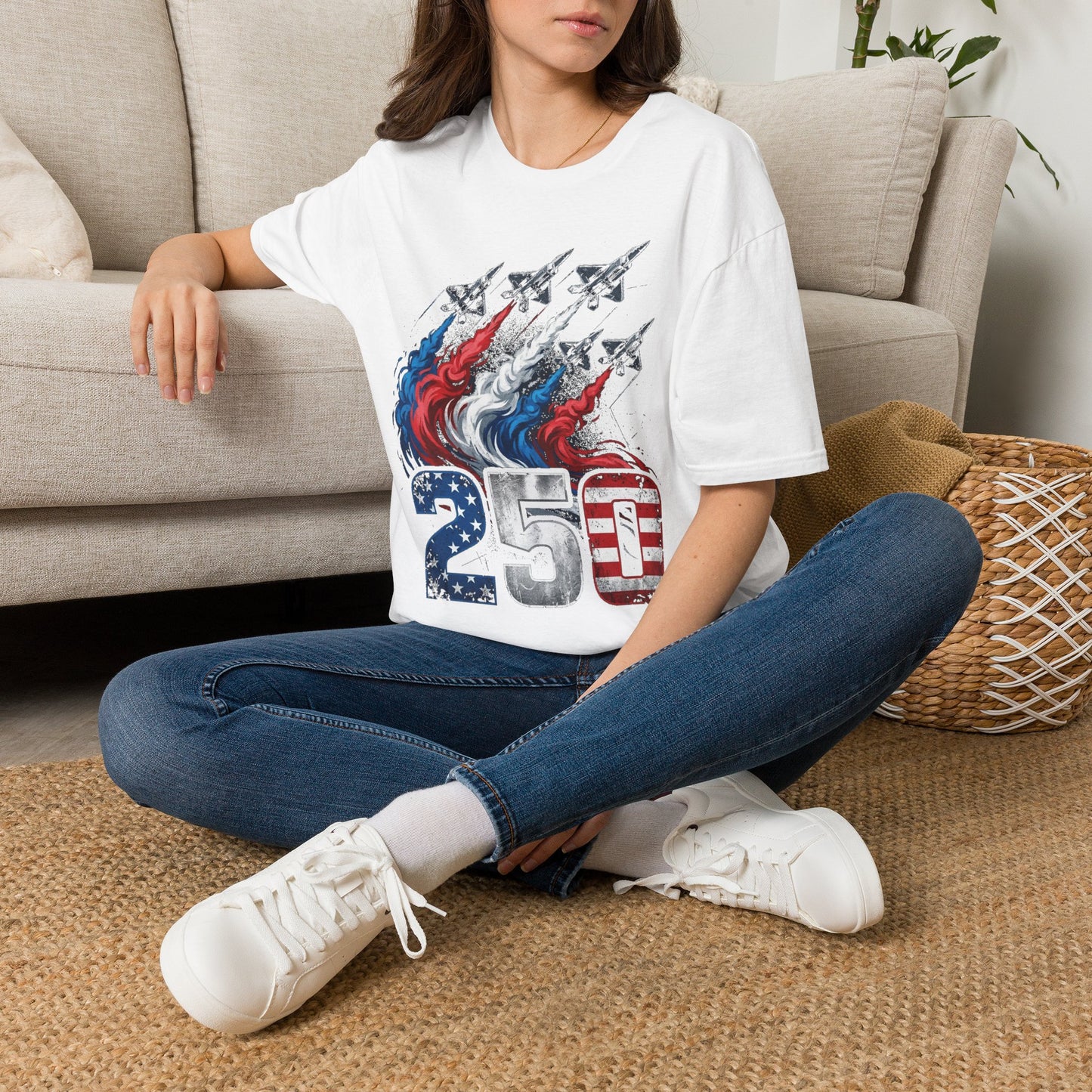 America 250 Years Patriotic T-Shirt — Premium Gildan Softstyle Tee Sizes up to 5XL