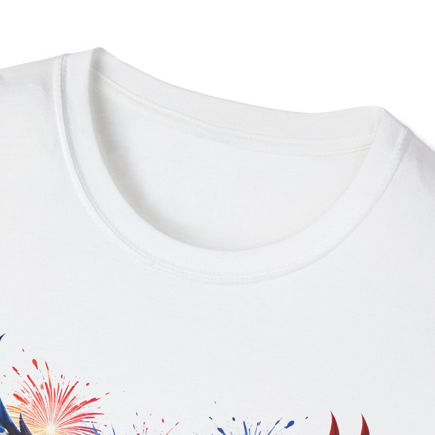 Commemorating America 250 Stars & Stripes Eagle T-Shirt — Premium Gildan Softstyle Tee Sizes up to 5XL