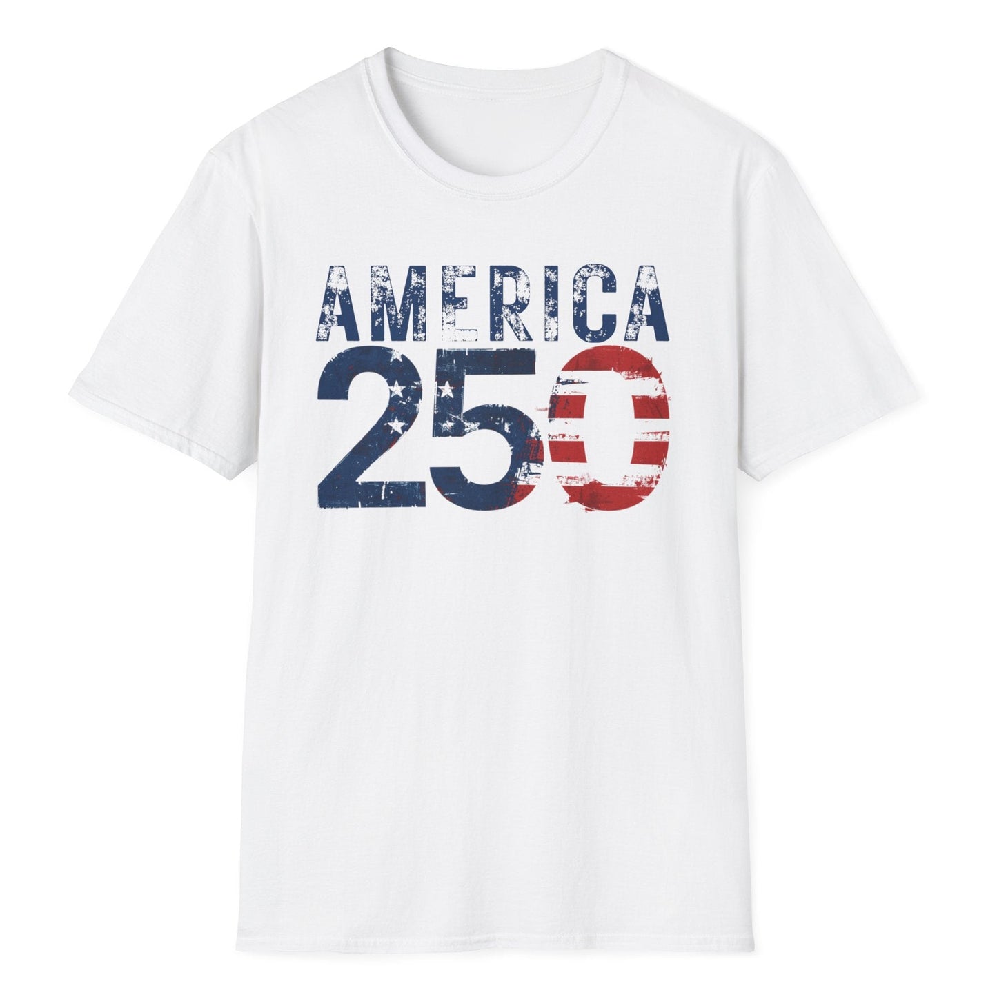 Exclusive America 250 Patriotic T-Shirt — Premium Gildan Softstyle Tee Sizes up to 5XL
