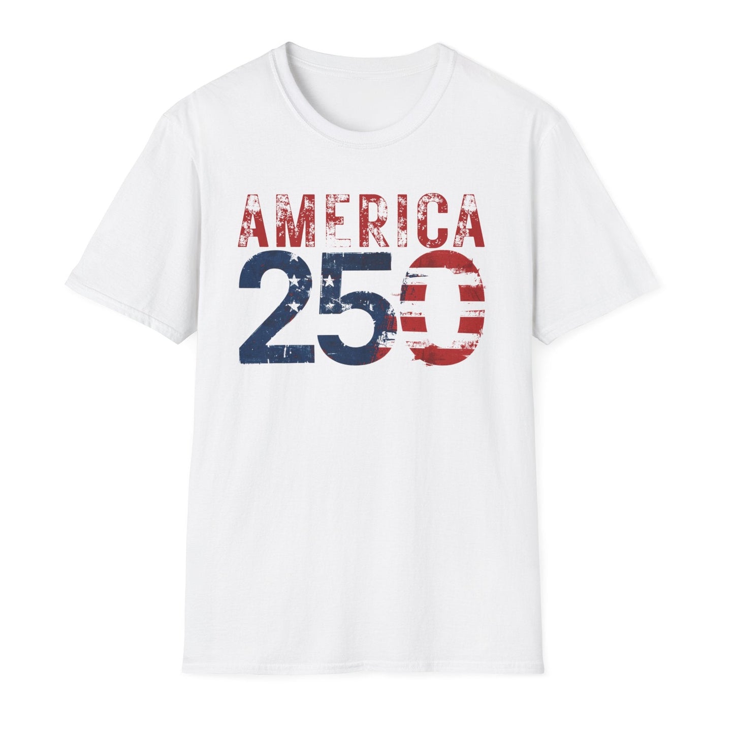 Exclusive America 250 Patriotic T-Shirt — Premium Gildan Softstyle Tee Sizes up to 5XL