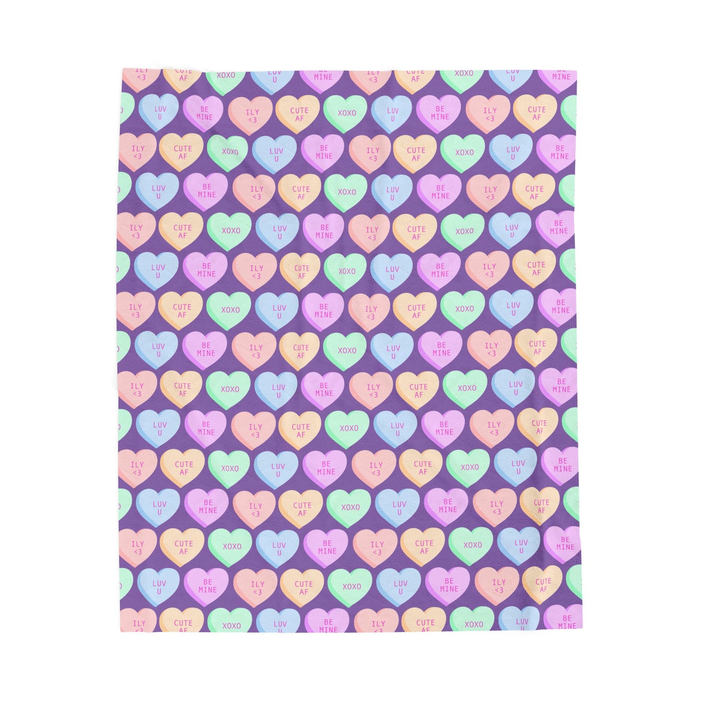 Valentine's Day Sweetheart Velveteen Plush Blanket