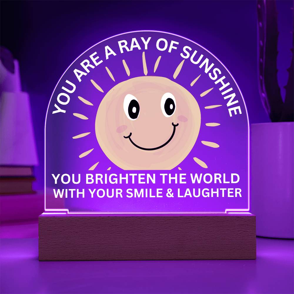 Sponsor-A-Smile Give a Smile and Donate a Smile, Acrylic Plaque with Lighted Base