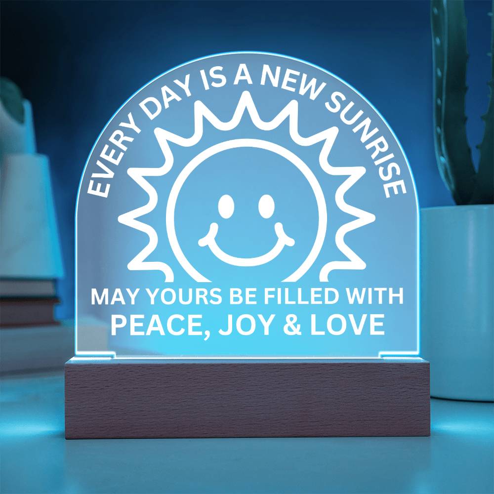 Sponsor-A-Smile Give a Smile and Donate a Smile, Acrylic Plaque with Lighted Base