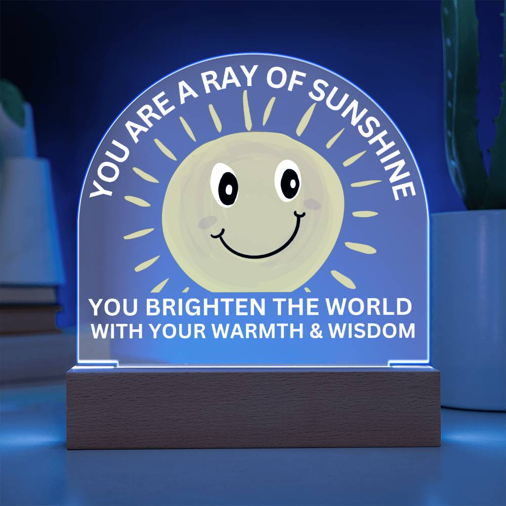 Sponsor-A-Smile Give a Smile and Donate a Smile, Acrylic Plaque with Lighted Base