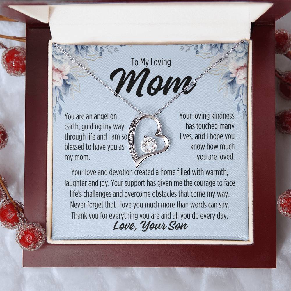 To My Mom From Son "You are..." Forever Love Necklace