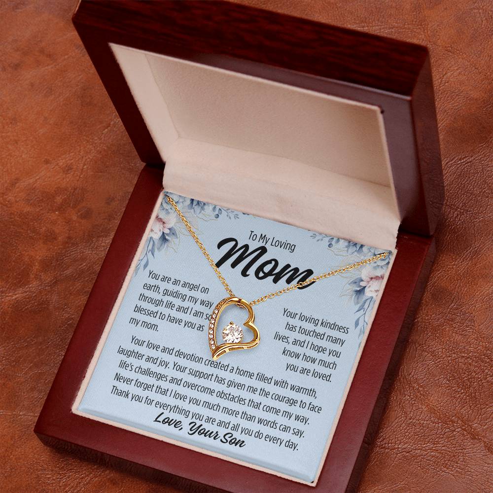 To My Mom From Son "You are..." Forever Love Necklace