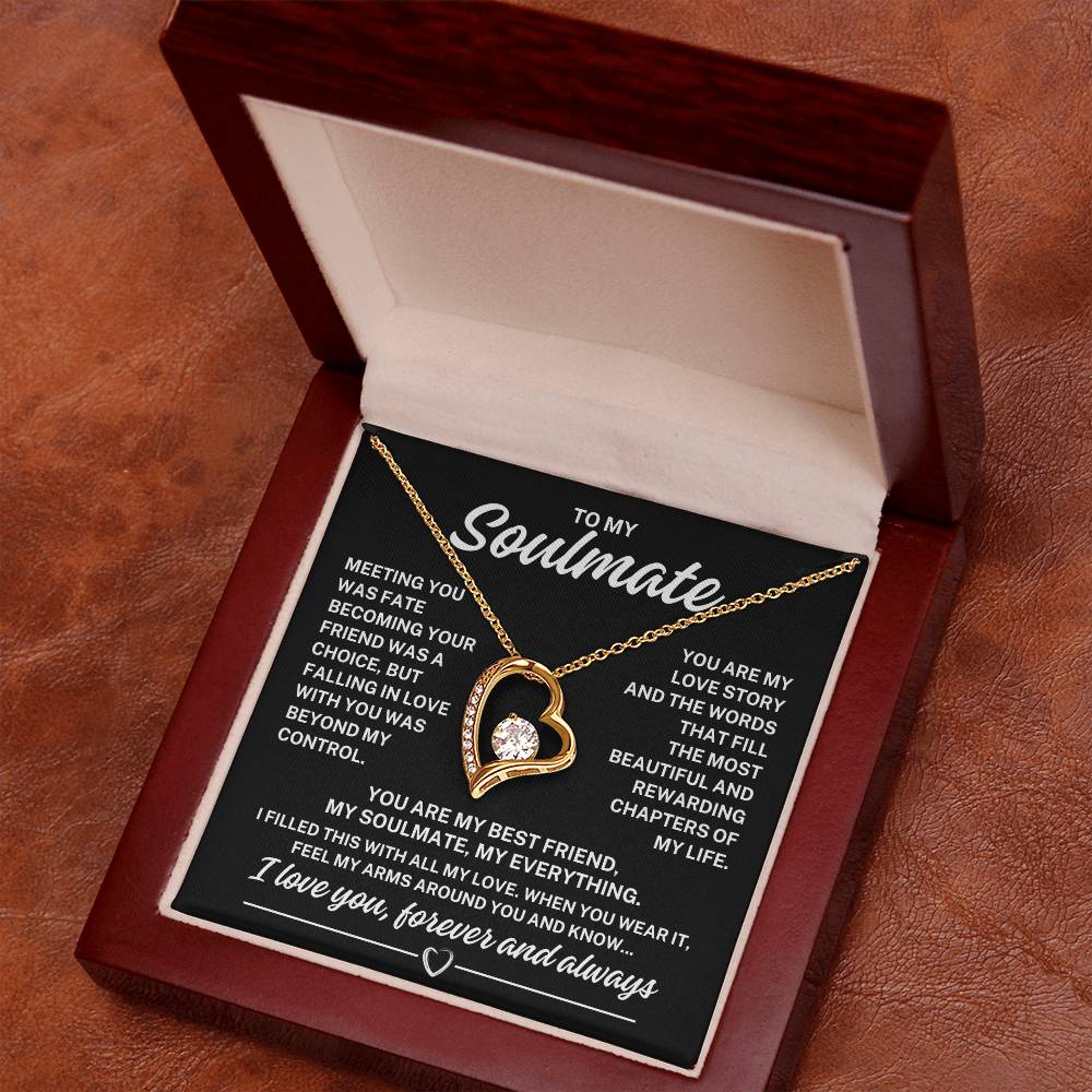 To My Soulmate "Meeting you was fate..." Forever Love Necklace