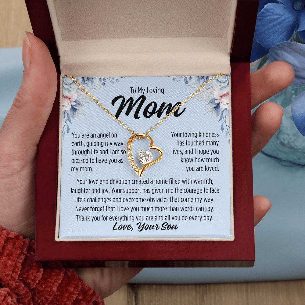 To My Mom From Son "You are..." Forever Love Necklace