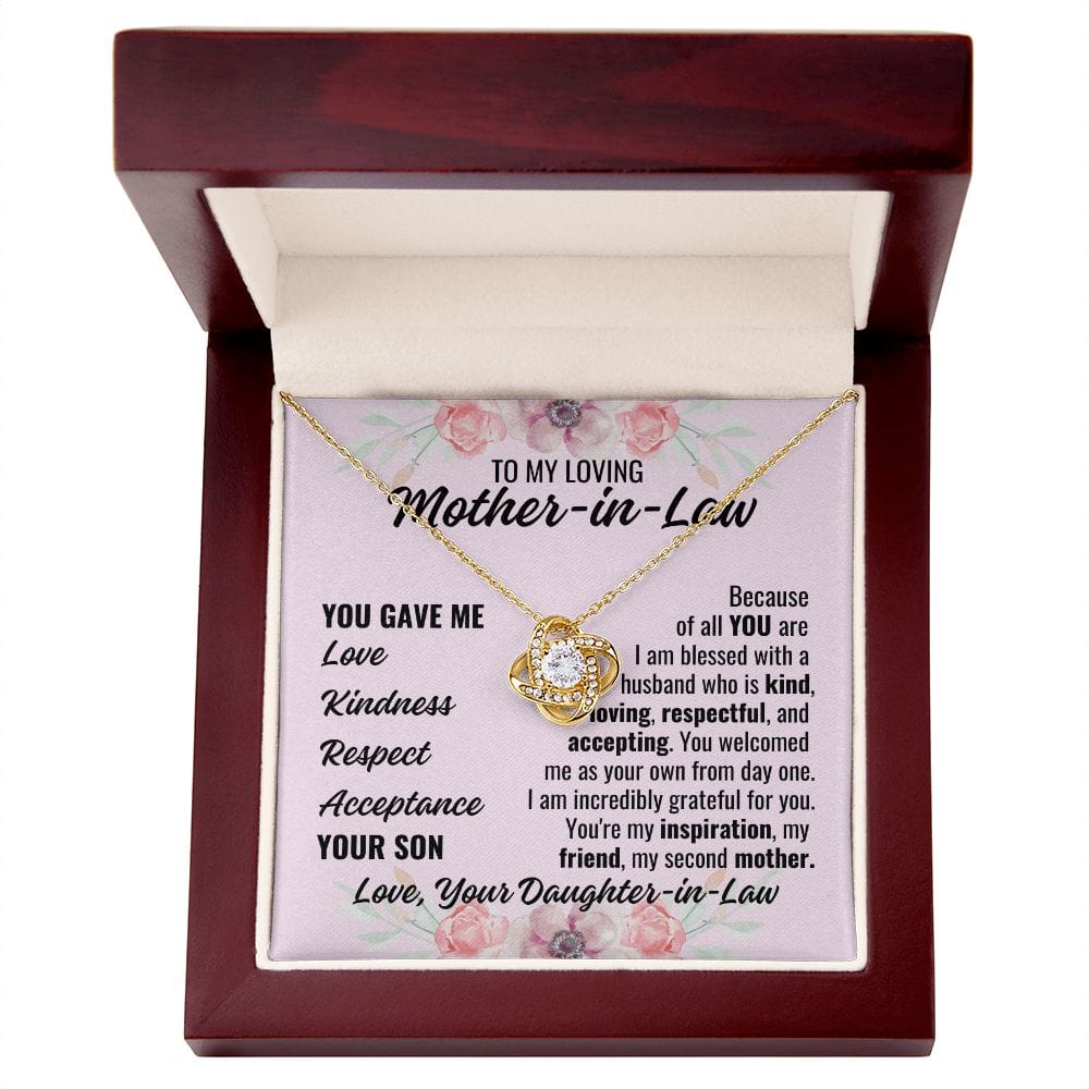 To Mother-In-Law From Daughter-In-Law "You gave..." Necklace