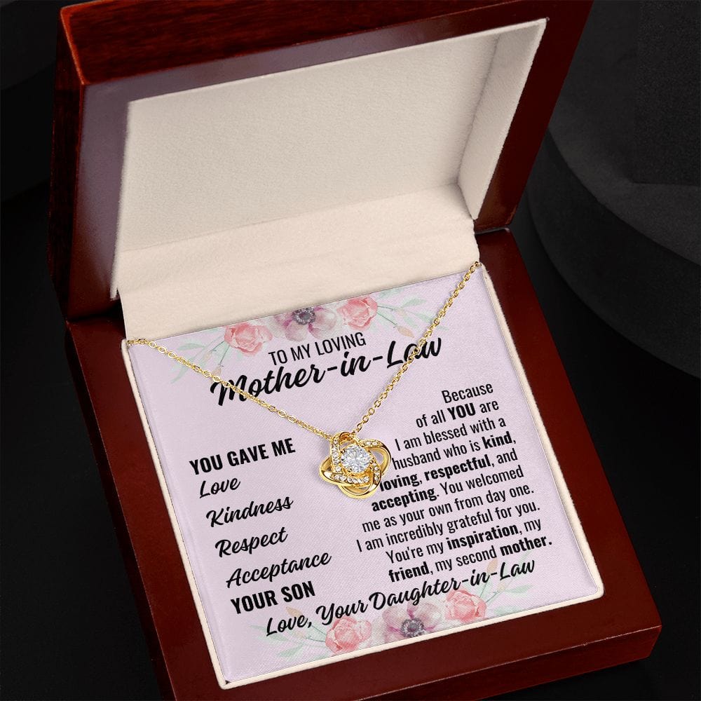 To Mother-In-Law From Daughter-In-Law "You gave..." Necklace