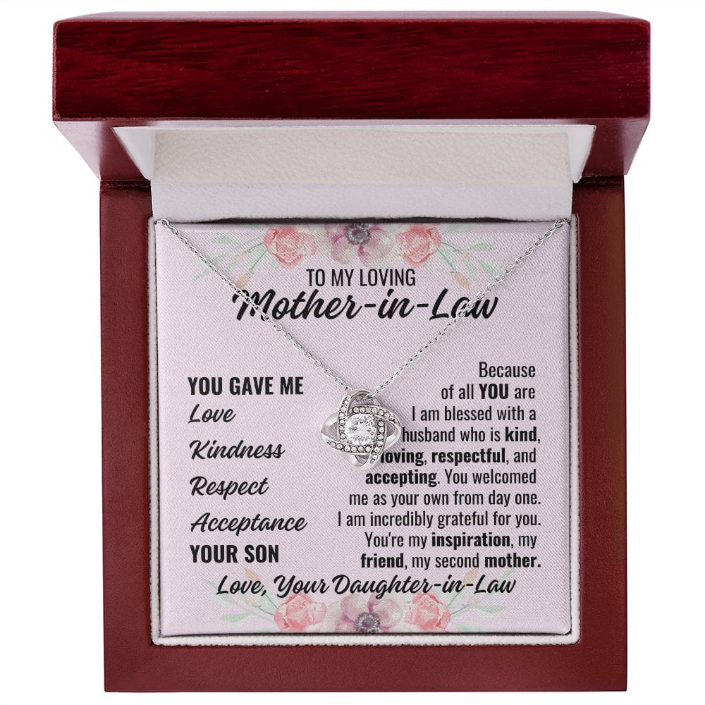 To Mother-In-Law From Daughter-In-Law "You gave..." Necklace