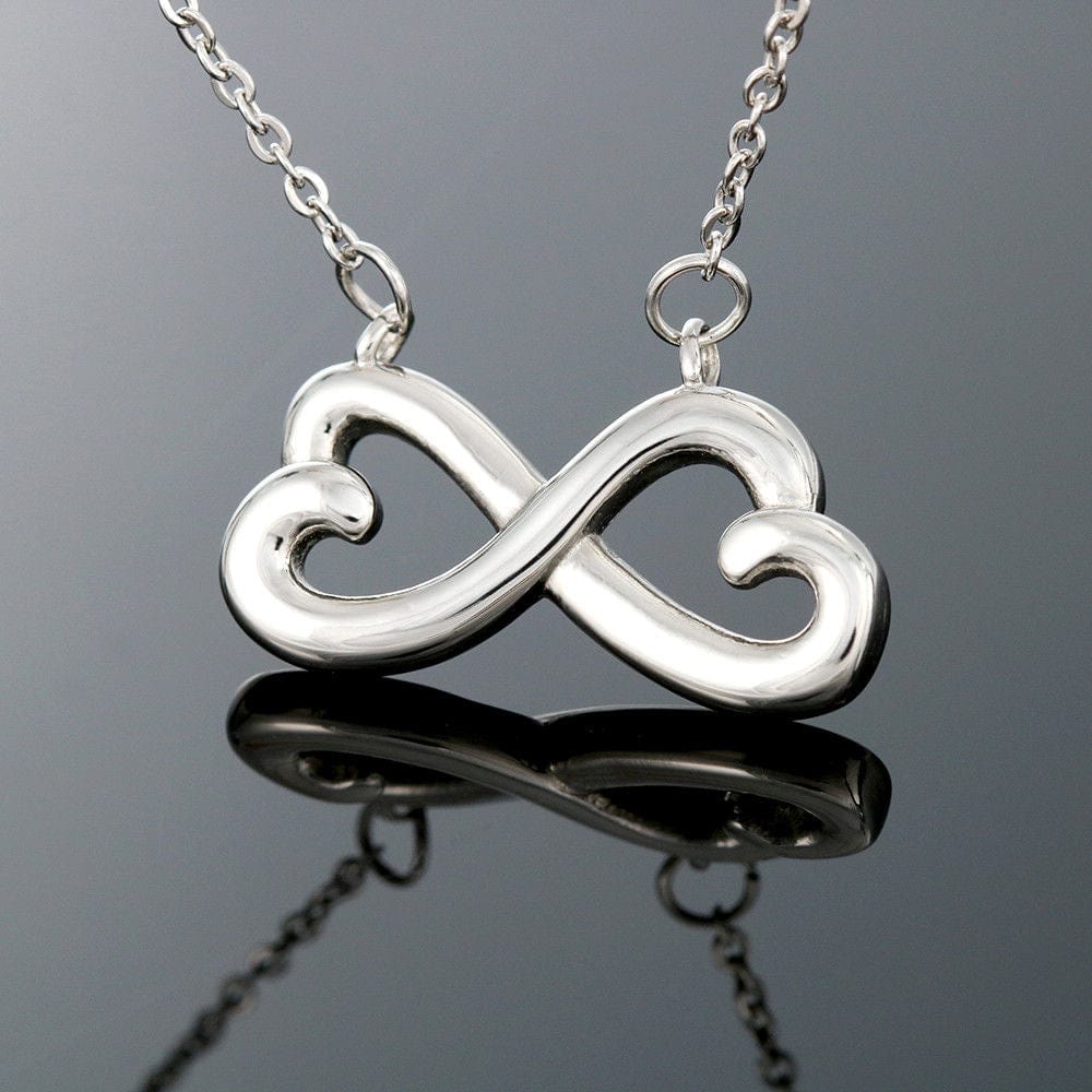 Maid of Honor Proposal Pink Roses Love Infinity Necklace
