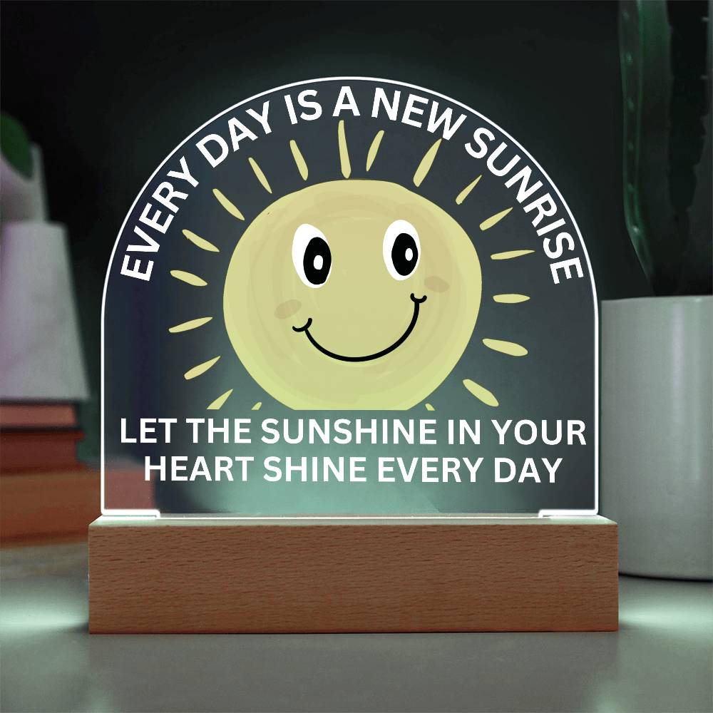 Sponsor-A-Smile Give a Smile and Donate a Smile, Acrylic Plaque with Lighted Base