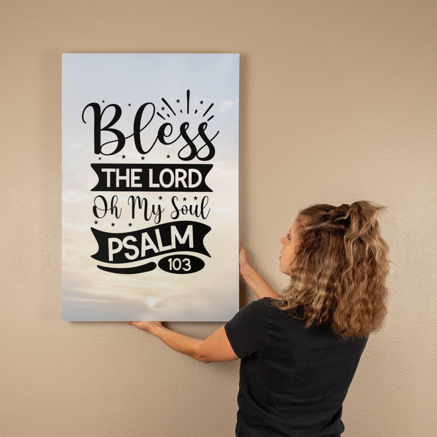 Bless the Lord Oh My Soul Premium Wrapped Canvas