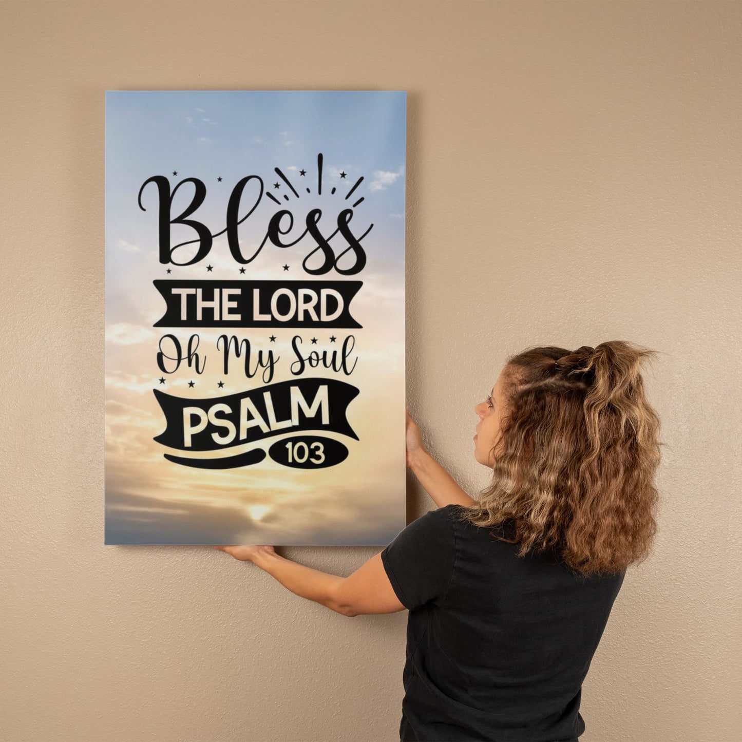 Bless the Lord Oh My Soul Premium Wrapped Canvas