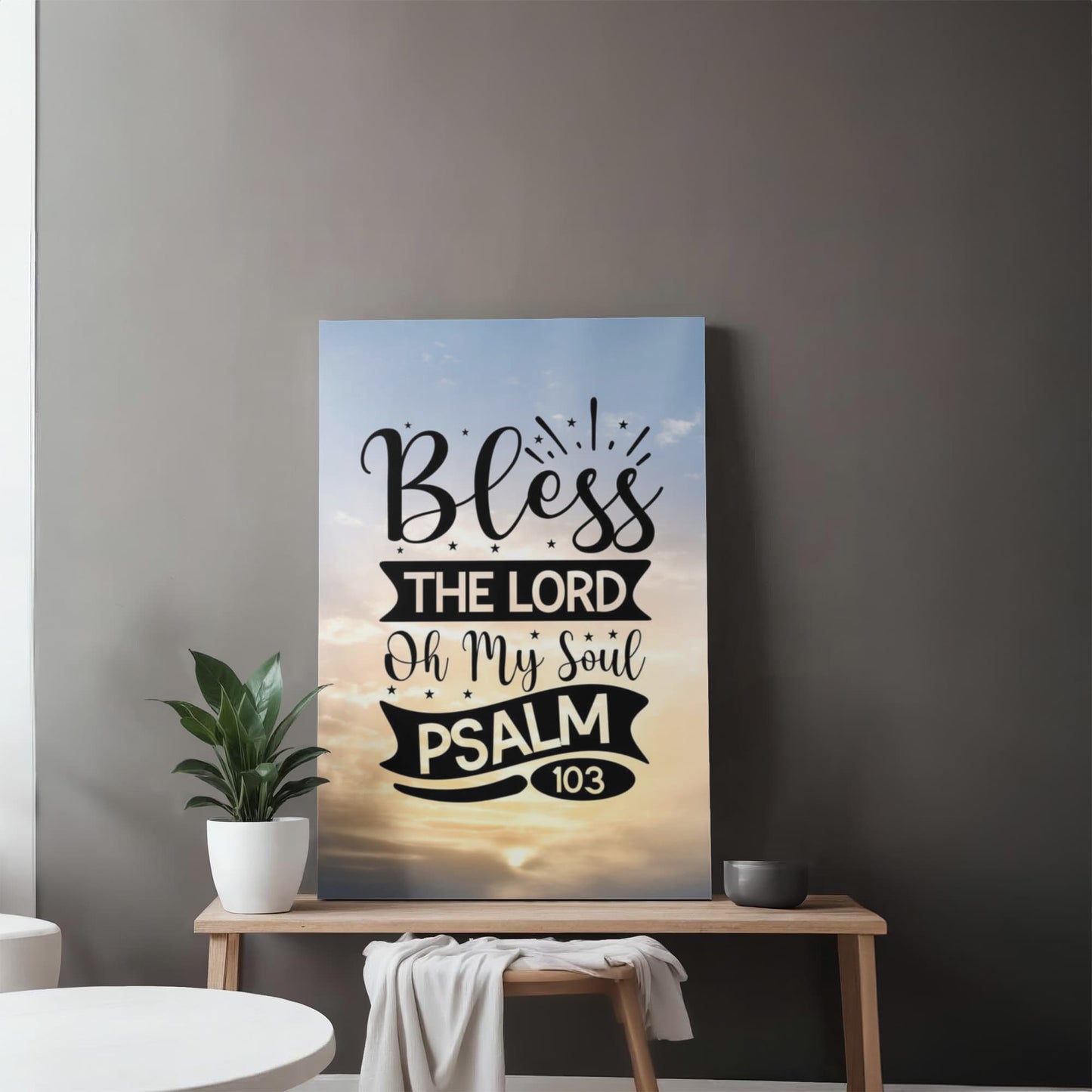Bless the Lord Oh My Soul Premium Wrapped Canvas