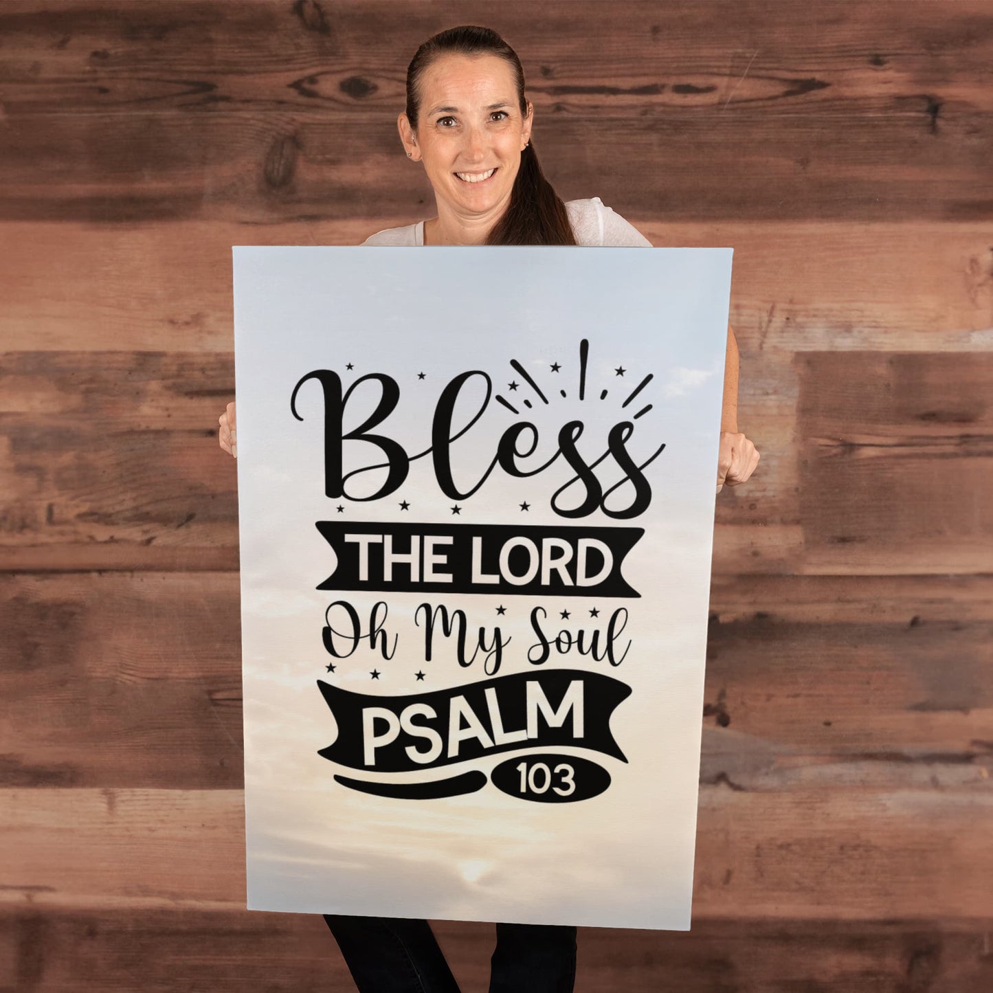 Bless the Lord Oh My Soul Premium Wrapped Canvas