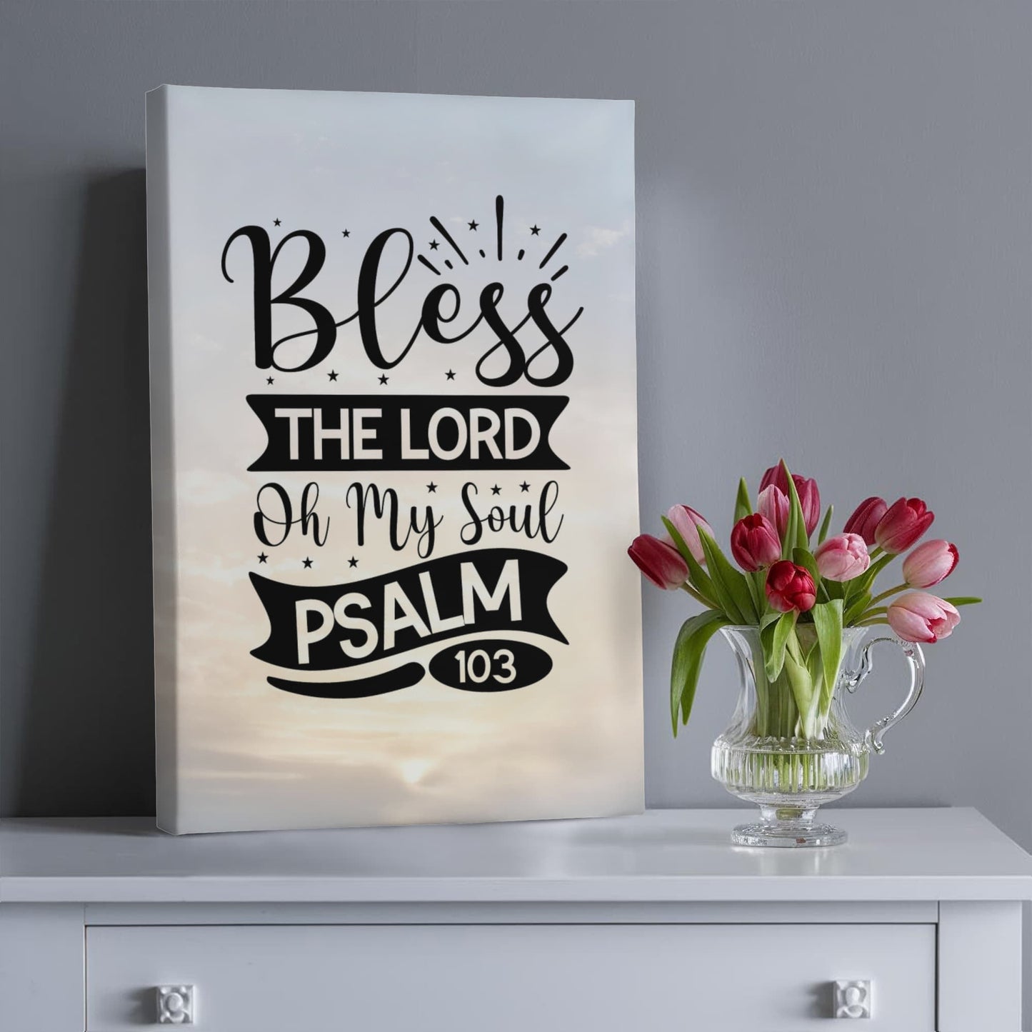 Bless the Lord Oh My Soul Premium Wrapped Canvas