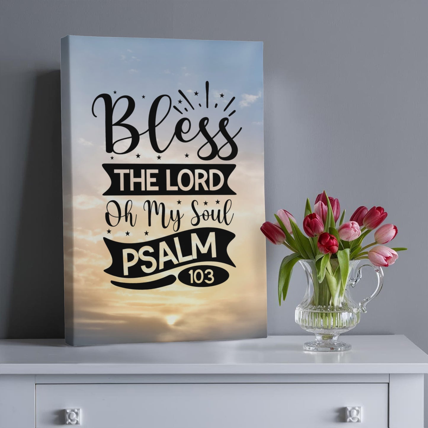 Bless the Lord Oh My Soul Psalm 103 Gallery Wrapped Canvas