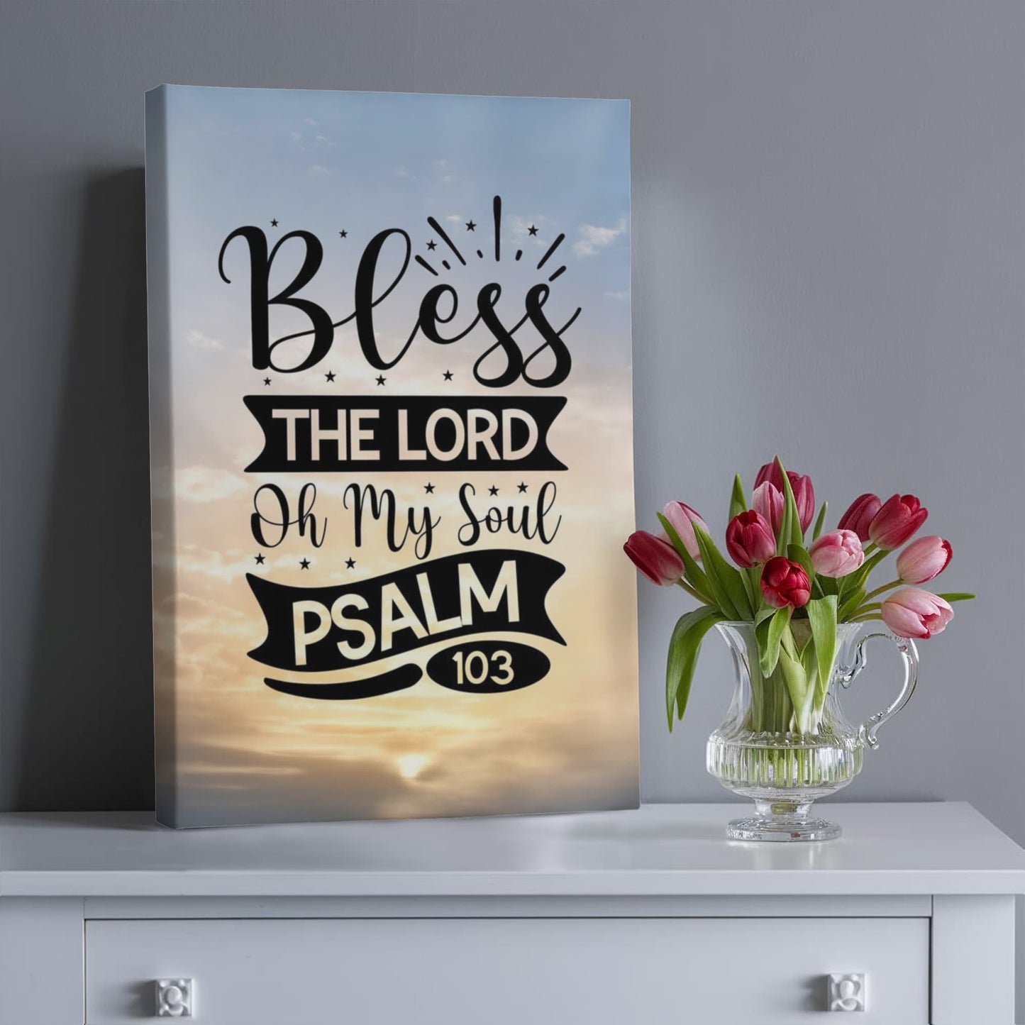Bless the Lord Oh My Soul Premium Wrapped Canvas