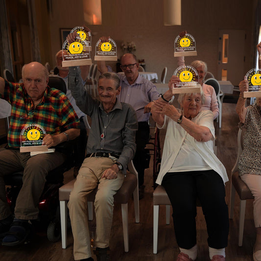 Sponsor-A-Smile & We'll Ship A Smile to Elderly Moms & Dads In Nursing Homes | Lighted Acrylic Plaque Nightlight